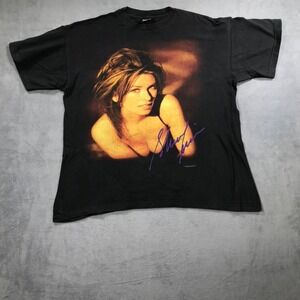 Shania Twain 1998 T Shirt Black Polygram Adult Size L Vintage 90s Country Music